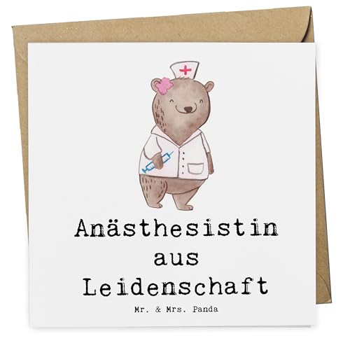 Mr. & Mrs. Panda Deluxe Karte Anästhesistin Leidenschaft - Geschenk, Dankeschön, Arbeitskollege, Krankenhaus, Anästhesie, Hochwertige Klappkarte, Mr. & Mrs. Panda Deluxe Karte Anästhesistin Leidenschaft - Geschenk, Dankeschön, Arbeitskollege, Krankenhaus, Anästhesie, Hochwertige Klappkarte, von Mr. & Mrs. Panda