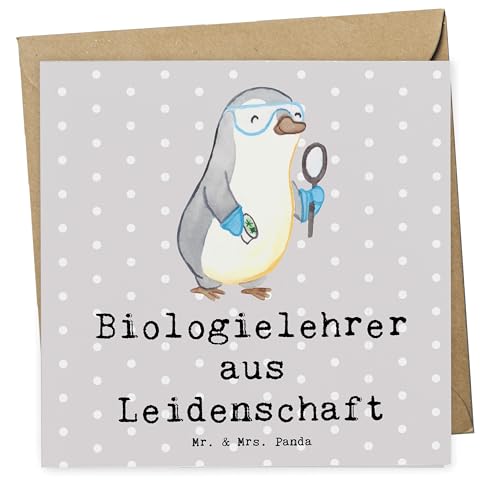 Mr. & Mrs. Panda Deluxe Karte Biologielehrer Leidenschaft - Geschenk, Schule, Mitarbeiter, Kollegin, Hochwertige Klappkarte, Biounterricht, Kollege, Mr. & Mrs. Panda Deluxe Karte Biologielehrer Leidenschaft - Geschenk, Schule, Mitarbeiter, Kollegin, Hochwertige Klappkarte, Biounterricht, Kollege, von Mr. & Mrs. Panda