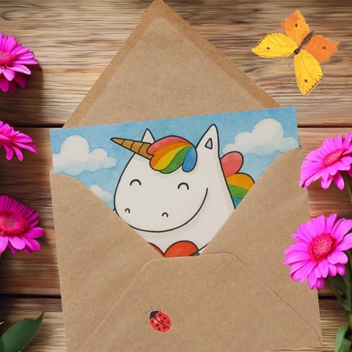 Mr. & Mrs. Panda Deluxe Karte Einhorn Herz Design - Geschenk, Einhörner, Klappkarte, bunt, Hochzeitskarte, Unicorn, Hochwertige Klappkarte, Mr. & Mrs. Panda Deluxe Karte Einhorn Herz Design - Geschenk, Einhörner, Klappkarte, bunt, Hochzeitskarte, Unicorn, Hochwertige Klappkarte, von Mr. & Mrs. Panda