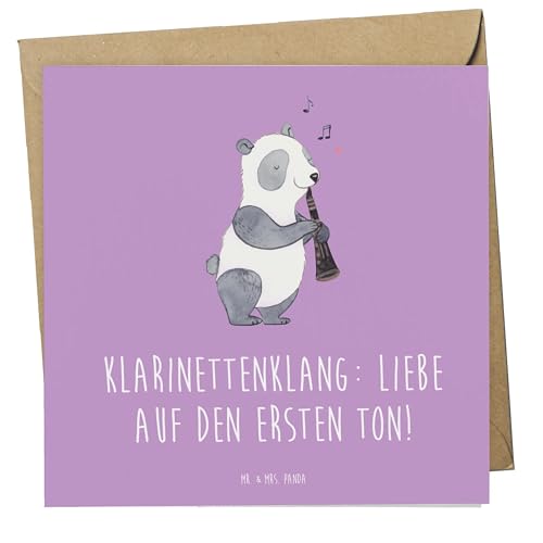 Mr. & Mrs. Panda Deluxe Karte Klarinette Liebe - Geschenk, emotionen, Geigen, Grußkarte, Klaviere, Klappkarte, erster Ton, Ensembles, Spielen Mr. & Mrs. Panda Deluxe Karte Klarinette Liebe - Geschenk, emotionen, Geigen, Grußkarte, Klaviere, Klappkarte, erster Ton, Ensembles, Spielen von Mr. & Mrs. Panda