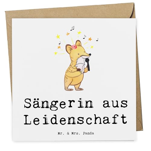Mr. & Mrs. Panda Deluxe Karte Sängerin Leidenschaft - Geschenk, Beruf, Grußkarte, Hochwertige Grußkarte, Klappkarte, Ausbildung, Hochzeitskarte, Mr. & Mrs. Panda Deluxe Karte Sängerin Leidenschaft - Geschenk, Beruf, Grußkarte, Hochwertige Grußkarte, Klappkarte, Ausbildung, Hochzeitskarte, von Mr. & Mrs. Panda