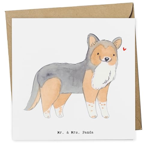 Mr. & Mrs. Panda Deluxe Karte Shetland Sheepdog Lebensretter - Geschenk, Grußkarte, Hundebesitzer, Hunderasse, Klappkarte, Tierfreund, von Mr. & Mrs. Panda