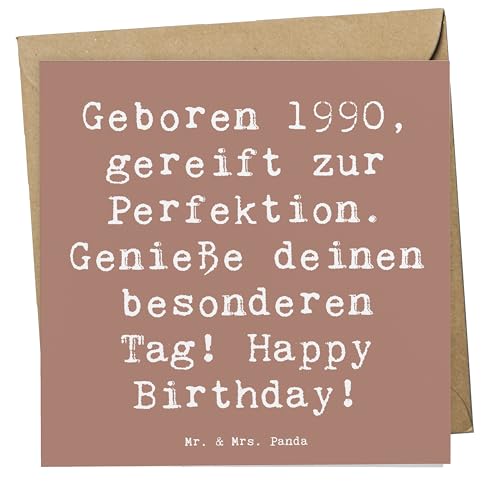 Mr. & Mrs. Panda Deluxe Karte Spruch 1990 Geburtstag - Geschenk, Jubiläum 1990, Klappkarte, Geburtstagskarte, 1990er Geburtstagsgeschenk, 1990 Mr. & Mrs. Panda Deluxe Karte Spruch 1990 Geburtstag - Geschenk, Jubiläum 1990, Klappkarte, Geburtstagskarte, 1990er Geburtstagsgeschenk, 1990 von Mr. & Mrs. Panda