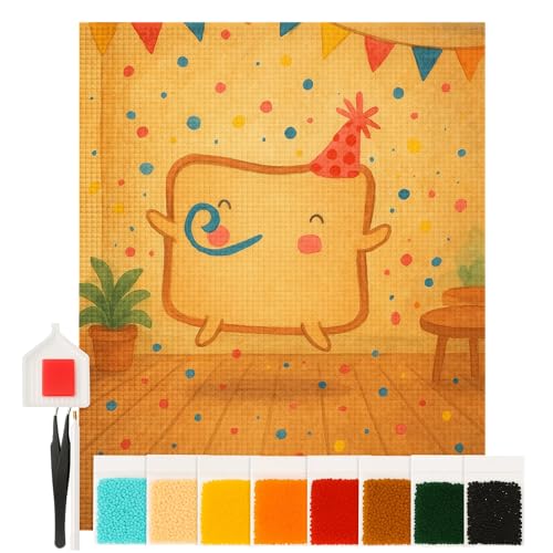 Mr. & Mrs. Panda Diamond Painting Toast Party Design 40 x 50 cm Ohne Rahmen - Weiß von Mr. & Mrs. Panda
