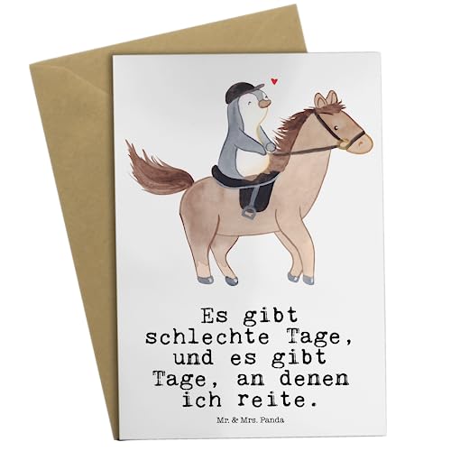 Mr. & Mrs. Panda Grußkarte Pferd Reiten - Geschenk, Reitstall, Geburtstagskarte, Sportart, Klappkarte, Reitverein, Pferde, Auszeichnung, Schenken, Mr. & Mrs. Panda Grußkarte Pferd Reiten - Geschenk, Reitstall, Geburtstagskarte, Sportart, Klappkarte, Reitverein, Pferde, Auszeichnung, Schenken, von Mr. & Mrs. Panda