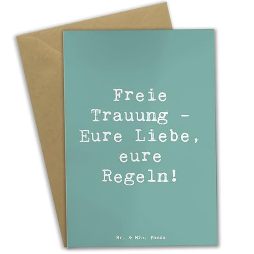 Mr. & Mrs. Panda Grußkarte Spruch Freie Trauung Liebe Regeln - Geschenk, unkonventionelle Hochzeit, Geschenke, Klappkarte, Glückwunschkarte, Ehe, Mr. & Mrs. Panda Grußkarte Spruch Freie Trauung Liebe Regeln - Geschenk, unkonventionelle Hochzeit, Geschenke, Klappkarte, Glückwunschkarte, Ehe, von Mr. & Mrs. Panda