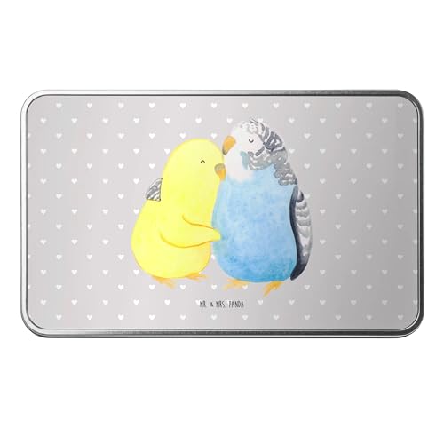 Mr. & Mrs. Panda Metalldose rechteckig Wellensittich Liebe - Geschenk, Vögel, Döschen, Nähe, Heiratsantrag, Aufbewahrungsdose, Heiraten, Kuscheln, Mr. & Mrs. Panda Metalldose rechteckig Wellensittich Liebe - Geschenk, Vögel, Döschen, Nähe, Heiratsantrag, Aufbewahrungsdose, Heiraten, Kuscheln, von Mr. & Mrs. Panda