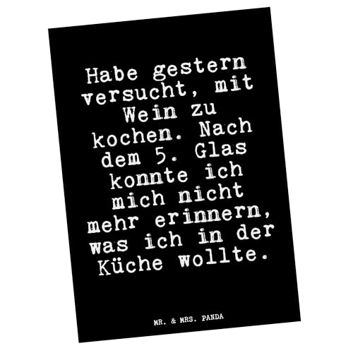 Mr. & Mrs. Panda Postkarte Habe gestern versucht, mit... - Geschenk, Küche, Sprüche, Geburtstagskarte, Spruch Geschenke, Ansichtskarten, Grußkarte, Mr. & Mrs. Panda Postkarte Habe gestern versucht, mit... - Geschenk, Küche, Sprüche, Geburtstagskarte, Spruch Geschenke, Ansichtskarten, Grußkarte, von Mr. & Mrs. Panda