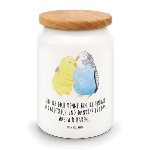 Mr. & Mrs. Panda Vorratsdose Wellensittich Liebe - Geschenk, Heiratsantrag, Aufbewahrungsdose, Vögel, verliebt, Umarmen, Jahrestag, Heiraten, Mr. & Mrs. Panda Vorratsdose Wellensittich Liebe - Geschenk, Heiratsantrag, Aufbewahrungsdose, Vögel, verliebt, Umarmen, Jahrestag, Heiraten, von Mr. & Mrs. Panda