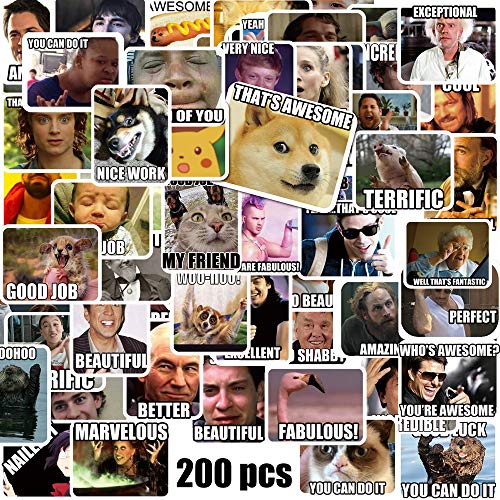 Meme Sticker, 200 Stück Meme Aufkleber für Lehrer, Lustige Meme Sticker für Laptop Handy Skateboard Fahrrad, Schüler aller Altersgruppen zur Bewertung Meme Sticker, 200 Stück Meme Aufkleber für Lehrer, Lustige Meme Sticker für Laptop Handy Skateboard Fahrrad, Schüler aller Altersgruppen zur Bewertung von Mr.lucky Artwork