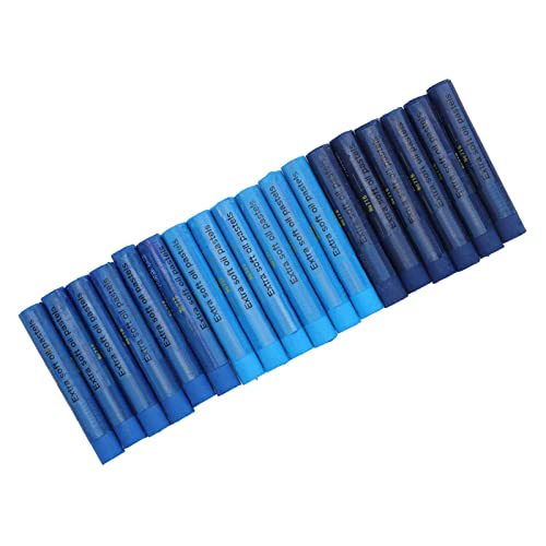 Mrisata Blaue Ölpastellkreide, Pastellkreiden, Kunstbedarf, 18-teiliges Ölpastell-Set, HighSoft, Blau, leuchtende Farben, Pastellkreiden, Kunstbedarf für Kinder, Anfänger, Studenten, Künstler Mrisata Blaue Ölpastellkreide, Pastellkreiden, Kunstbedarf, 18-teiliges Ölpastell-Set, HighSoft, Blau, leuchtende Farben, Pastellkreiden, Kunstbedarf für Kinder, Anfänger, Studenten, Künstler von Mrisata