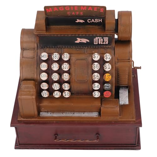 Mrisata Vintage -Registrierkasse Handgefertigte Eisen Dekorative Ornament - Stresslinderung, Zuhause oder Büro von Mrisata