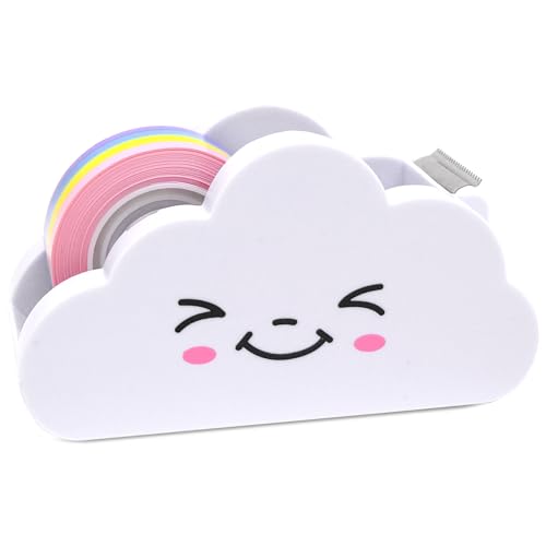 Mritrit Tischabroller Klebeband Klebebandspender Cute Klebebandabroller und Regenbogen Klebebandrolle Klebeband Abroller in Form von Wolke Büroartikel, Kleine Tape Dispenser für Schule, Zuhause, Büro Mritrit Tischabroller Klebeband Klebebandspender Cute Klebebandabroller und Regenbogen Klebebandrolle Klebeband Abroller in Form von Wolke Büroartikel, Kleine Tape Dispenser für Schule, Zuhause, Büro von Mritrit