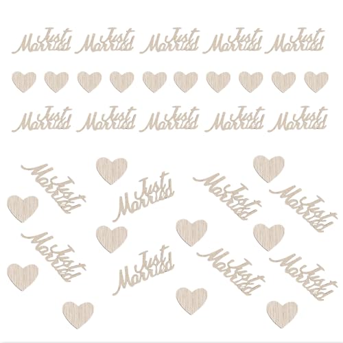 Mrltau 120 pcs Just Married Konfetti Aus Holz Tischdeko Hochzeit, Hölzerne Hochzeit Geschenk, Holzherzen, Streudeko Hochzeit, Hochzeitsdeko, Hochzeit Deko Mrltau 120 pcs Just Married Konfetti Aus Holz Tischdeko Hochzeit, Hölzerne Hochzeit Geschenk, Holzherzen, Streudeko Hochzeit, Hochzeitsdeko, Hochzeit Deko von Mrltau