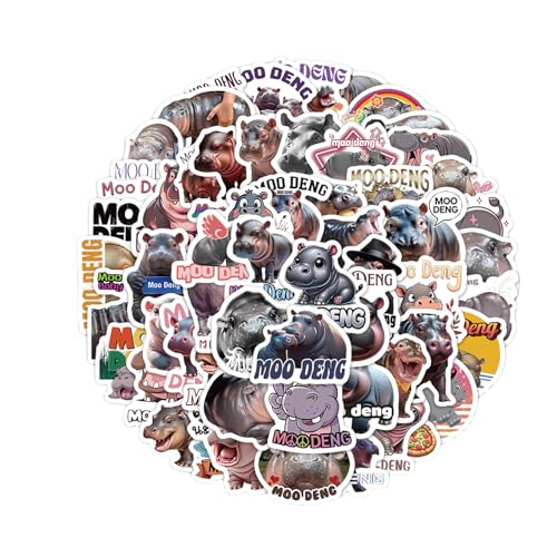Mrltau 60 Pcs Moo Deng Stickers, Moo Deng Aufkleber, Sticker Tiere Nilpferd, Hippo Sticker, Kawaii Moo Deng Merch, Lustige Aufkleber, Laptop Sticker, Kindle Sticker Mrltau 60 Pcs Moo Deng Stickers, Moo Deng Aufkleber, Sticker Tiere Nilpferd, Hippo Sticker, Kawaii Moo Deng Merch, Lustige Aufkleber, Laptop Sticker, Kindle Sticker von Mrltau