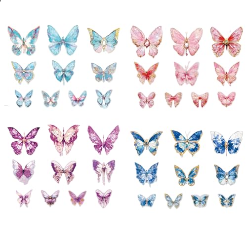 Mrltau 80 pcs Schmetterling Aufkleber, Schmetterlinge Deko, Kinder Glitzer Sticker set, wasserfeste Aufkleber set, Sticker Mädchen, Glitzer Aufkleber für DIY Dekoration Mrltau 80 pcs Schmetterling Aufkleber, Schmetterlinge Deko, Kinder Glitzer Sticker set, wasserfeste Aufkleber set, Sticker Mädchen, Glitzer Aufkleber für DIY Dekoration von Mrltau