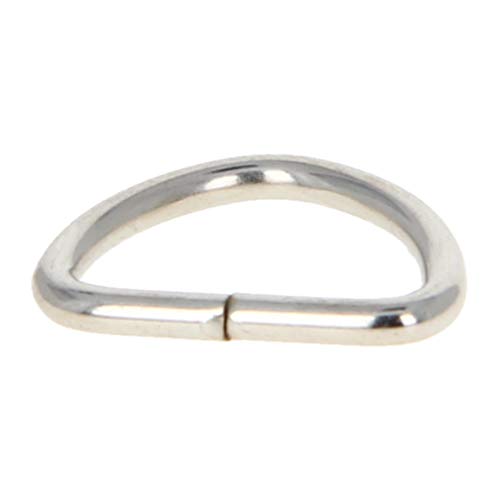 MroMax D-Ring-Schnalle, 1,3 cm, Edelstahl, halbrund, D-Ringe, silberfarben, für Hardware, Taschen, Gürtel, Bastelzubehör, 10 Stück MroMax D-Ring-Schnalle, 1,3 cm, Edelstahl, halbrund, D-Ringe, silberfarben, für Hardware, Taschen, Gürtel, Bastelzubehör, 10 Stück von MroMax