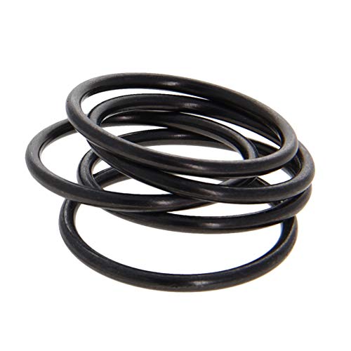 MroMax O-Ring-Schnalle, Zinklegierung, 35 mm x 3 mm, für DIY-Zubehör, Geldbörsenriemen, Rucksäcke, Taschen, Gürtel, Bastelzubehör, Schwarz, 5 Stück von MroMax