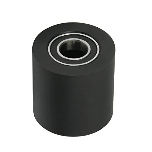 MroMax Rollen-Spannrolle, 10 x 30 x 30 mm, Nylon-Rolle für Möbel, Hardware-Zubehör, mobile Tür (schwarz) von MroMax