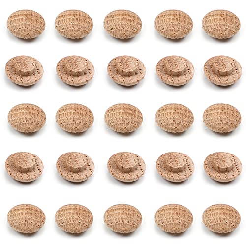MroMax Runde Holzknopfstopfen, 1 cm Durchmesser, Eiche, Hartholz, Möbelknöpfe, Kappen, 10 mm, Holzschraubenabdeckungen für Schraubenlöcher, Handwerk, Möbel, Dekoration, Holzbearbeitung, 25 Stück MroMax Runde Holzknopfstopfen, 1 cm Durchmesser, Eiche, Hartholz, Möbelknöpfe, Kappen, 10 mm, Holzschraubenabdeckungen für Schraubenlöcher, Handwerk, Möbel, Dekoration, Holzbearbeitung, 25 Stück von MroMax