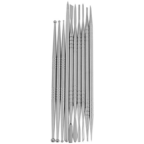 Mskidand 10 StüCk Edelstahl Ton Skulptur Gravur Werkzeuge zum Modellieren Schnitzen Keramik Skulptur Werkzeuge von Mskidand