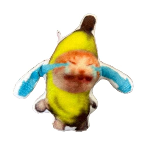 Mskidand -Crying Banana Cat, SchlüSselanhäNger mit PlüSchanhäNger, Niedliche Bananenkatzenpuppe mit Soundbeutel, Lustiger AnhäNger Als Geschenk für Klassenkameraden für Kinder Mskidand -Crying Banana Cat, SchlüSselanhäNger mit PlüSchanhäNger, Niedliche Bananenkatzenpuppe mit Soundbeutel, Lustiger AnhäNger Als Geschenk für Klassenkameraden für Kinder von Mskidand
