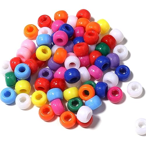 Mskidand Kandi-Perlen, Groß, Geeignet für DIY-Schmuckherstellung, Kandi-Armbänder, 6 X 9 Mm, Ca. 1800 Stück, Dunkle Farbe Mskidand Kandi-Perlen, Groß, Geeignet für DIY-Schmuckherstellung, Kandi-Armbänder, 6 X 9 Mm, Ca. 1800 Stück, Dunkle Farbe von Mskidand