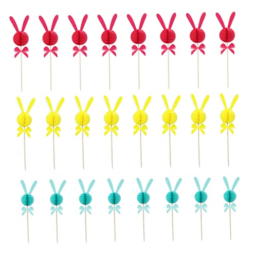 24pcs Kaninchenparty Kuchen Dekorationen Bunny Ohrs Honeycomb Ball Cake Topper Hasen Geburtstagdekorationen für Kinder Geburtstag Babyparty Hochzeit Fiesta Party Vorräte 24pcs Kaninchenparty Kuchen Dekorationen Bunny Ohrs Honeycomb Ball Cake Topper Hasen Geburtstagdekorationen für Kinder Geburtstag Babyparty Hochzeit Fiesta Party Vorräte von Mskmnkot