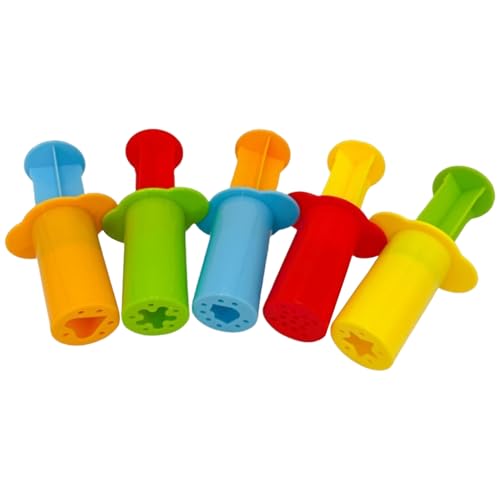 5pcs Clay Extruder -Werkzeug für Kinder Mini Kreativer Kunststoffton -Extruder mit langem Griff Easy Squeeze DIY Bastelwerkzeuge für Kunst- und Handwerksliebhaber von Mskmnkot