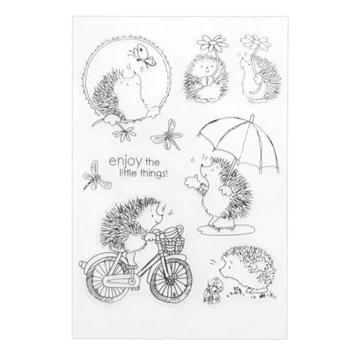 Clear Stamp Silicone Transparent DIY Scrapbook Stamp Seal Craft Hedgehog Seal for Card Making DIY Clear Clear Stamp Silicone Transparent DIY Scrapbook Stamp Seal Craft Hedgehog Seal for Card Making DIY Clear von Mskmnkot