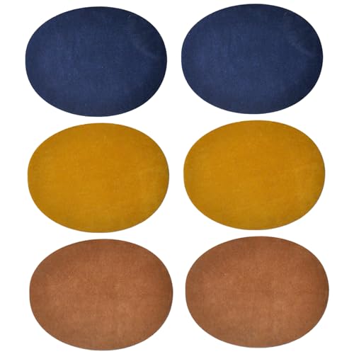 Eisen auf Flecken Ellbogenflecken 6pcs Oval 3 Farbeisen auf dekorativen Diy Wildleder Ellbogenreparatur für Kleidung Jeans Jacken Tops Eisen auf Flecken Ellbogenflecken 6pcs Oval 3 Farbeisen auf dekorativen Diy Wildleder Ellbogenreparatur für Kleidung Jeans Jacken Tops von Mskmnkot