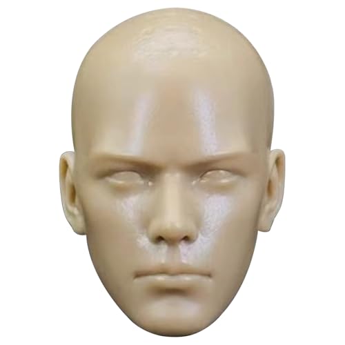 Mskmnkot 1/6 Maßstab Action Figure Head Plastikpuppe mit offenen Augen realistisch für kreative Projekte, Puppenkopf Mskmnkot 1/6 Maßstab Action Figure Head Plastikpuppe mit offenen Augen realistisch für kreative Projekte, Puppenkopf von Mskmnkot
