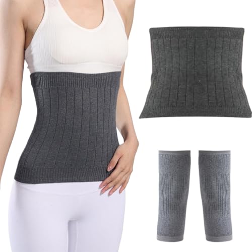 Mskmnkot Bauchwärmer mit Knie Warp 3pcs/Set Wärme Wolle Magen Bindemitt Mskmnkot Bauchwärmer mit Knie Warp 3pcs/Set Wärme Wolle Magen Bindemitt von Mskmnkot