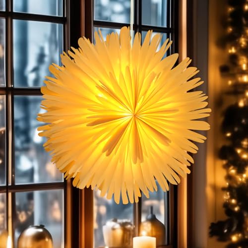45CM Weihnachtsstern Beleuchtet, Faltstern Weihnachten,45CM Papiersterne zum Aufhängen, 3d Weihnachtsstern, Papiersterne Weihnachten, Papierstern Lampenschirm, für Fenster Dekoration, Weihnachten 45CM Weihnachtsstern Beleuchtet, Faltstern Weihnachten,45CM Papiersterne zum Aufhängen, 3d Weihnachtsstern, Papiersterne Weihnachten, Papierstern Lampenschirm, für Fenster Dekoration, Weihnachten von Mstnoixgc