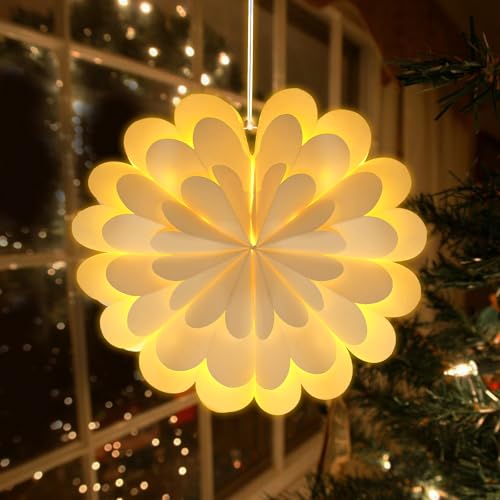 45CM Weihnachtsstern Beleuchtet, Faltstern Weihnachten,45CM Papiersterne zum Aufhängen, 3d Weihnachtsstern, Papiersterne Weihnachten, Papierstern Lampenschirm, für Fenster Dekoration, Weihnachten 45CM Weihnachtsstern Beleuchtet, Faltstern Weihnachten,45CM Papiersterne zum Aufhängen, 3d Weihnachtsstern, Papiersterne Weihnachten, Papierstern Lampenschirm, für Fenster Dekoration, Weihnachten von Mstnoixgc