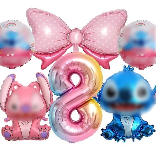 6 Stück kinder Luftballon,kinder geburtstagsdeko 8 jahre,kinder folienballon geburtstag,für dekoration geburtstags mädchen,kinder Thema Geburtstags Party von Mstnoixgc