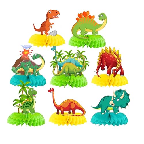 8 Stück Dinosaurier Geform Waben Centerpieces,Dschungel Tier Dino Thema Party Dekoration,Bienenwabe Mittelstücke,Bienenwabe Herzstück,Tischdekorationen,Tabelle Honeycomb für Kinder Geburtstag Party 8 Stück Dinosaurier Geform Waben Centerpieces,Dschungel Tier Dino Thema Party Dekoration,Bienenwabe Mittelstücke,Bienenwabe Herzstück,Tischdekorationen,Tabelle Honeycomb für Kinder Geburtstag Party von Mtbricey
