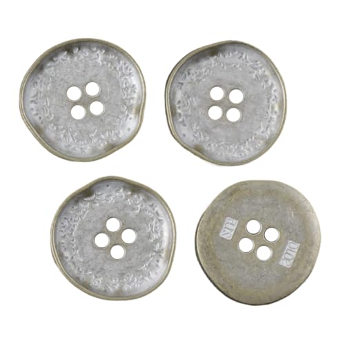 10 Stück Knöpfe, goldfarbene Lorbeer-Metallknöpfe für Mäntel und Bastelarbeiten, Farbe 2-10 Stück, 15mm 10 Stück Knöpfe, goldfarbene Lorbeer-Metallknöpfe für Mäntel und Bastelarbeiten, Farbe 2-10 Stück, 15mm von Mtjujuswo