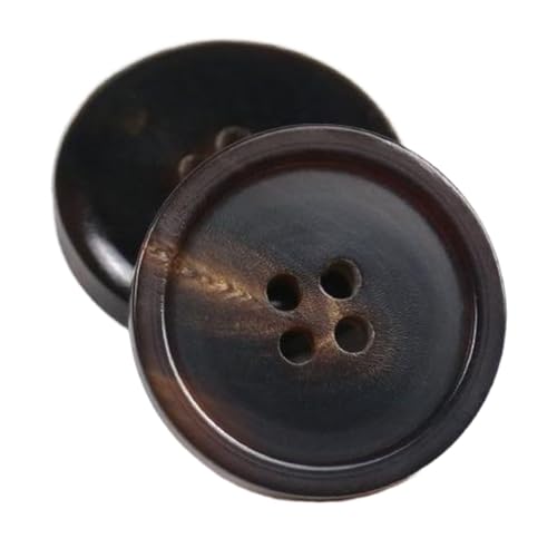 10 Stück Knöpfe, mattes Finish, echte Hornknöpfe für Mäntel und Anzüge, Farbe 12-10 Stück, 18mm von Mtjujuswo