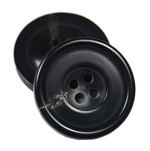 10 Stück Knöpfe, mattes Finish, echte Hornknöpfe für Mäntel und Anzüge, Farbe 17-10 Stück, 18mm von Mtjujuswo