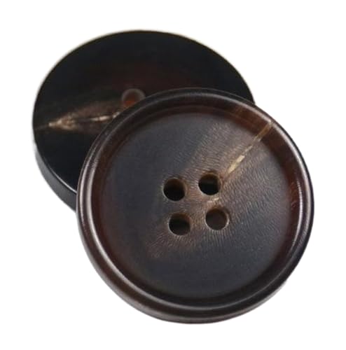 10 Stück Knöpfe, mattes Finish, echte Hornknöpfe für Mäntel und Anzüge, Farbe 8-10 Stück, 25mm von Mtjujuswo