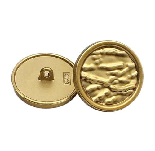 10 Stück Knöpfe, rund, Metallknopf für Mäntel und Bastelarbeiten, Farbe 1-10 Stück, 22,5mm 10 Stück Knöpfe, rund, Metallknopf für Mäntel und Bastelarbeiten, Farbe 1-10 Stück, 22,5mm von Mtjujuswo