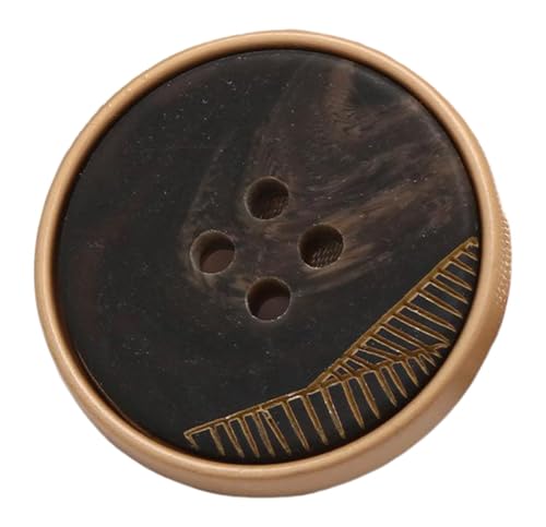 10 Stück Knöpfe, runde Knöpfe aus Kunstharz mit Muster für Mäntel und Anzüge, Farbe 3-10 Stück, 18mm von Mtjujuswo