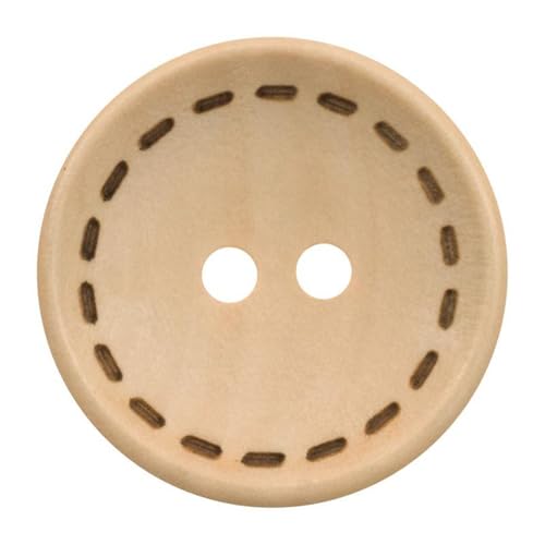 10 Stück Knöpfe 10mm-30mm Zwei-Loch Holzknöpfe für DIY und Bekleidung, Farbe 1-10 Stück, 30mm von Mtjujuswo