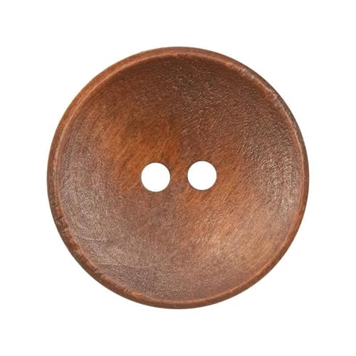 10 Stück Knöpfe 15-25mm braune Holzknöpfe für Heimwerkerarbeiten und Mäntel, Wie abgebildet, 10 Stück, 20mm von Mtjujuswo