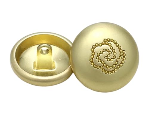 10 Stück Knöpfe Dekorative Metallknöpfe für Pullover und Mäntel, Farbe 1-10 Stück, 12mm von Mtjujuswo