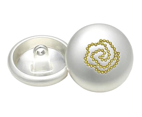 10 Stück Knöpfe Dekorative Metallknöpfe für Pullover und Mäntel, Farbe 2-10 Stück, 12mm von Mtjujuswo