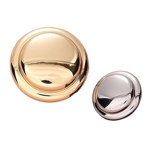 10 Stück Knöpfe Gold Pilz Metallknöpfe für Mäntel und Jacken, Farbe 1-10 Stück, 20mm von Mtjujuswo