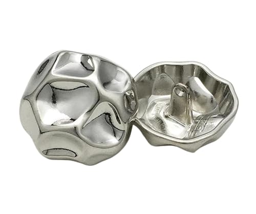 10 Stück Knöpfe Halbrunde Metallknöpfe für Mäntel und Pullover, Farbe 1-10 Stück, 20mm von Mtjujuswo