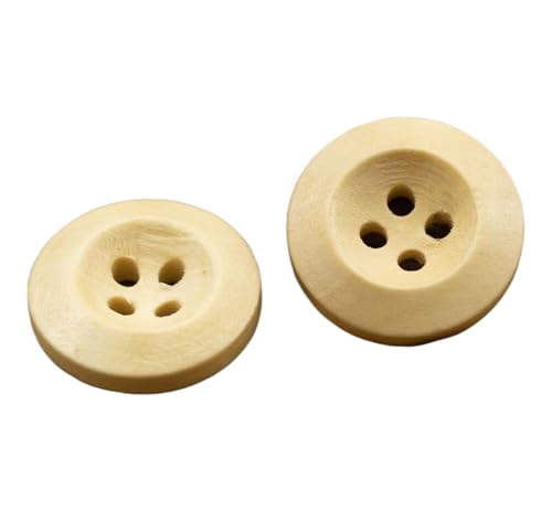 10 Stück Knöpfe Holz Vierlochknöpfe für Hemden und Pullover, Farbe 2-10 Stück, 11,5mm von Mtjujuswo